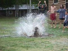 Kevin makes a splash!