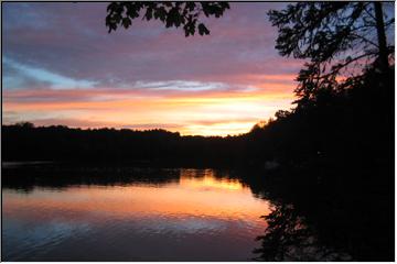 Fire Lake sunset