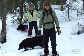 Snowshoe hikers