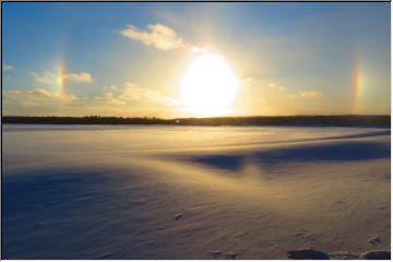 Winter rainbow