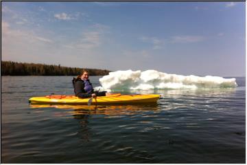 Icy Kayaking in June