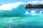 Large icebergs in June