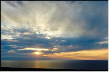 Sunset and clouds