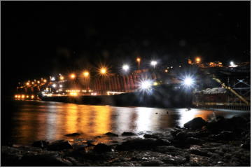 Nighttime at the dock