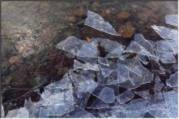 Crackling ice