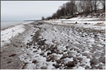 Calumet Waterworks Park in Ice