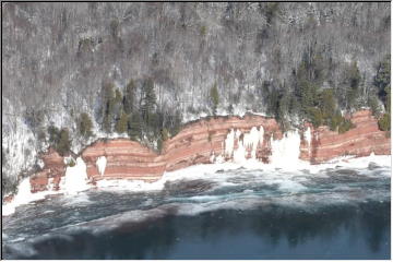 Jacobsville Sandstone Cliffs