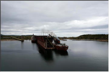 In Marquette Harbor