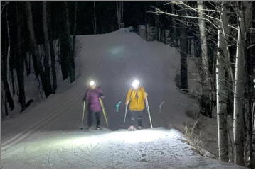 Snowshoe at night