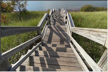 Great Sand Bay stairway