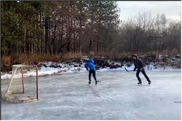 Sun, fog and pond skating