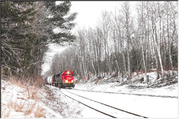 Canandian National on the tracks