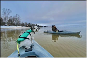 Winter kayaking