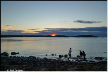 Fireball sunset