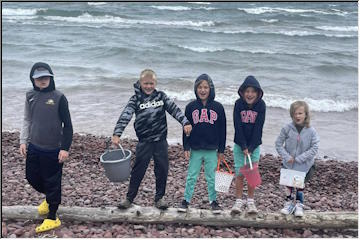 Windy, rainy day at the Beach