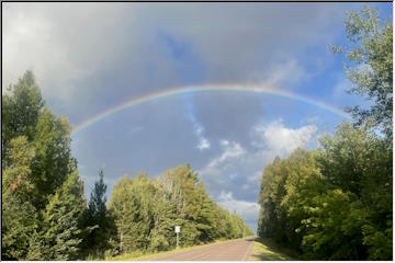 Rainbow near Gay